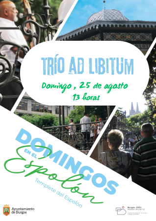 Ciclo Domingos en el Espolón con el Trío Ad Libitum